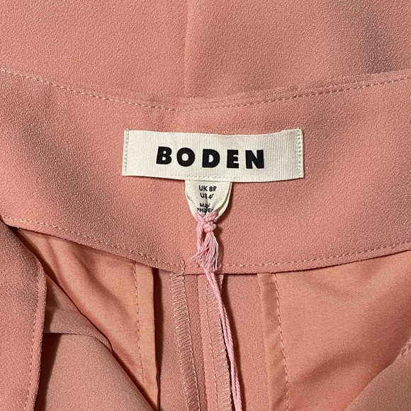 Boden Pants Women’s 4R Rose Pink Girly Femme Wide Leg Crepe High Waist NWT - Picture 8 of 10